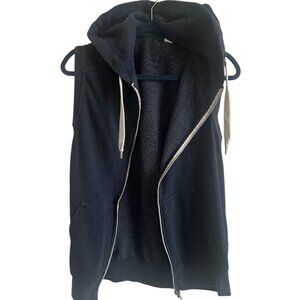 Blue Sleeveless Hoodie